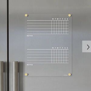 Minimalist Magnetic Family Calendar Chore Chart - West Elm Dullicate